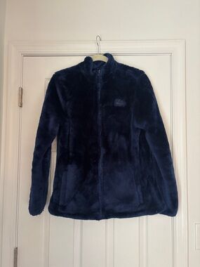 Fila Deep Navy Plush Zip-Up Jacket